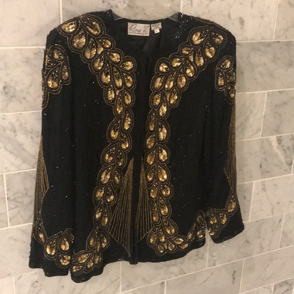 Stunning Vintage Rina Z. Jacket❤️ silk and lovely!
